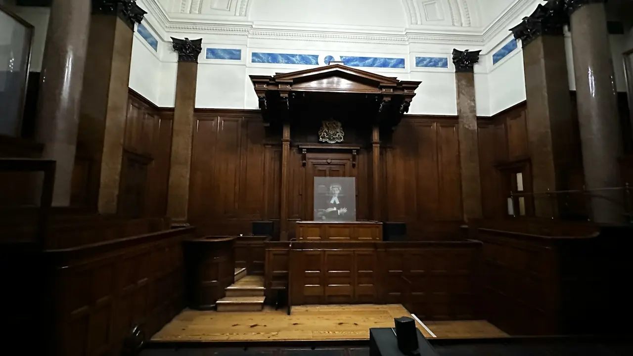 Courtroom for criminal proceedings