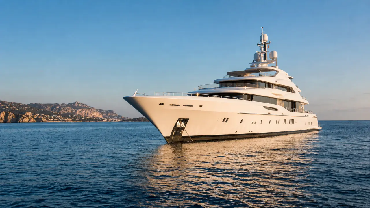 Private yacht on the French Riviera