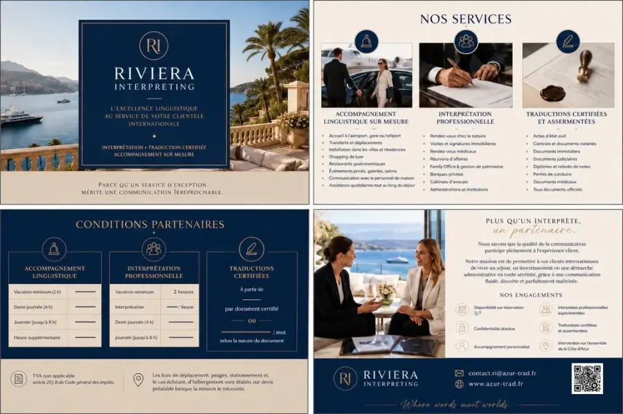 Fiche — Nos services et conditions